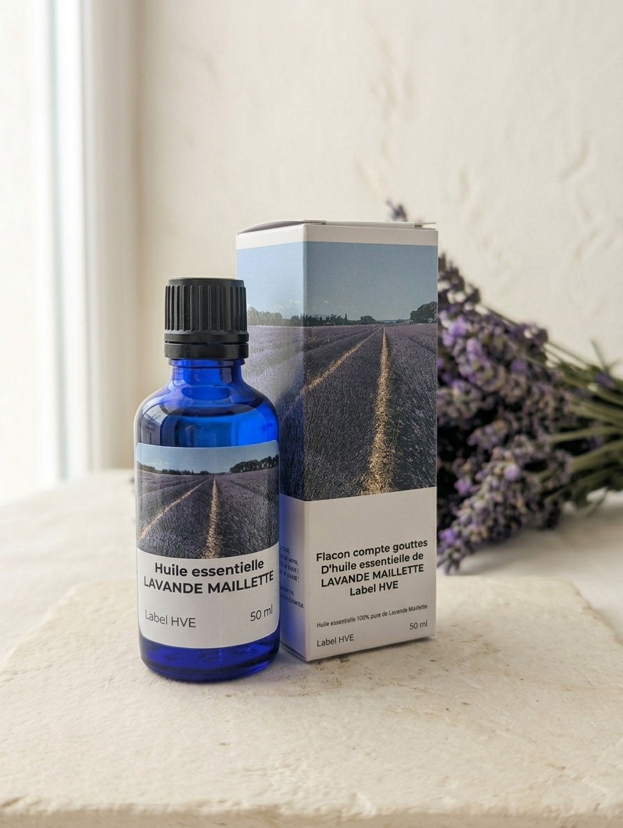 Huile essentielle de Lavande Maillette 50 ml – Label HVE